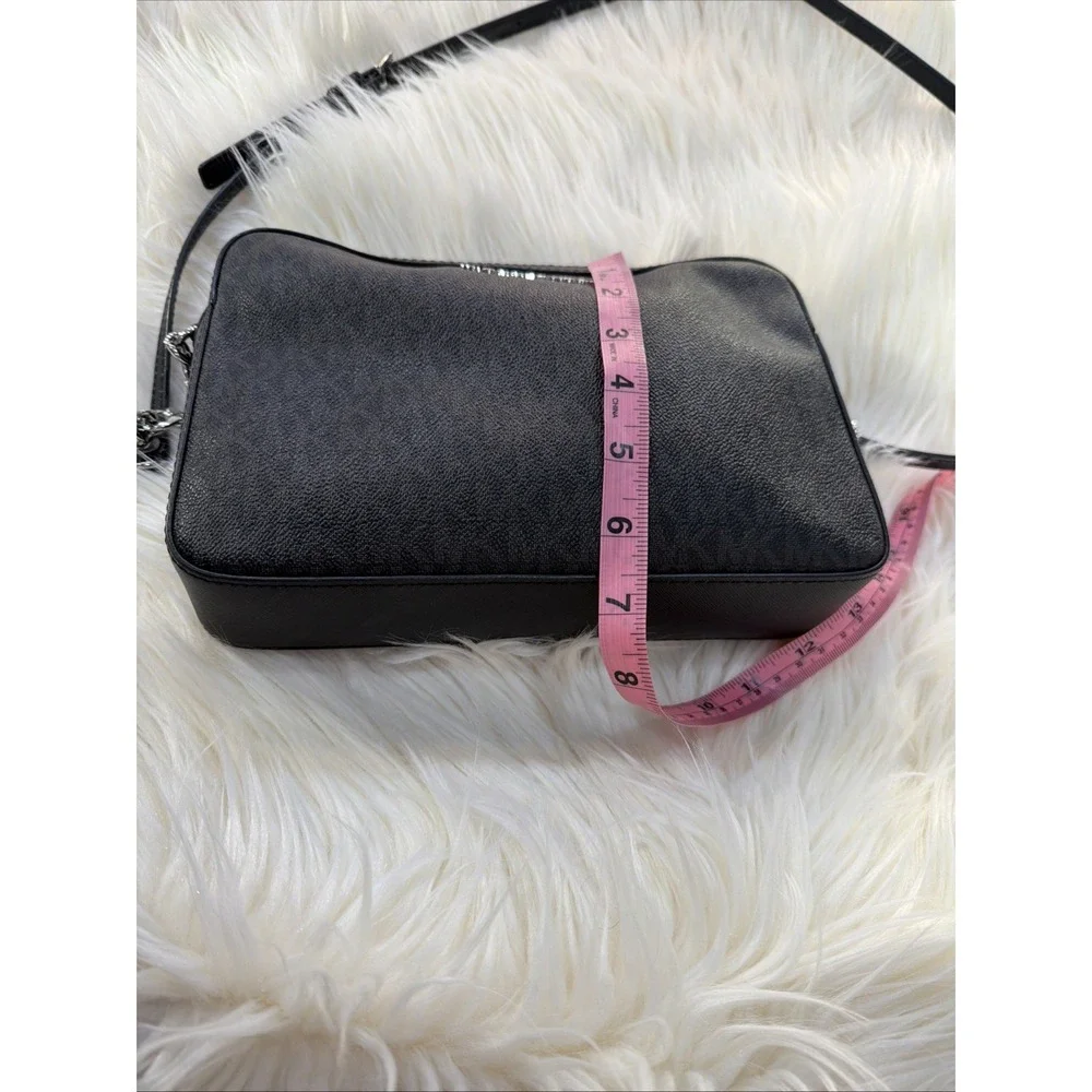Michael Kors Jet Set Item East West Shoulder Crossbody Bag‎ MK Black/Silver